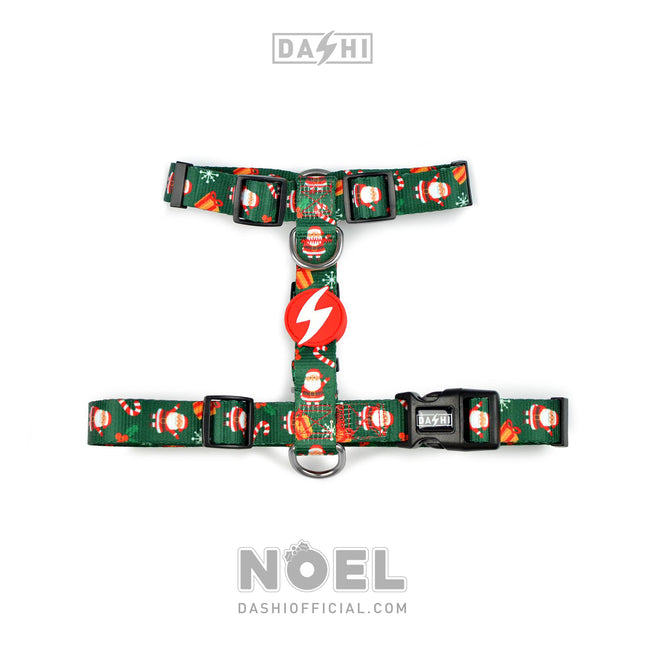 Dashi Noel Back Harness - Christmas Dog Harness with Santa