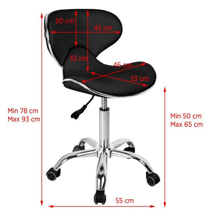 Gabbiano Q 4599 - grooming chair with backrest and height adjustment