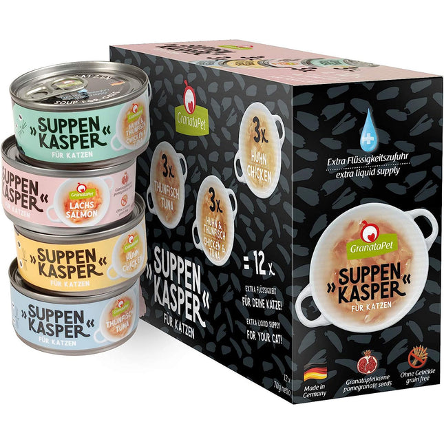 GranataPet Suppenkasper Multipack - soup for cats, flavor assortment