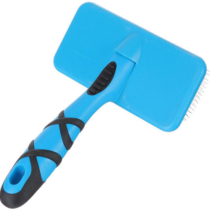 Groom Professional Flat Slicker Brushes Medium - flat and soft poodle brush