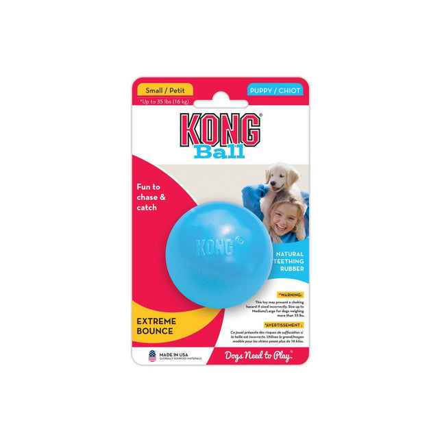 KONG Puppy Ball - rubber, soft ball for puppies, with a stuffing hole, - 6cm