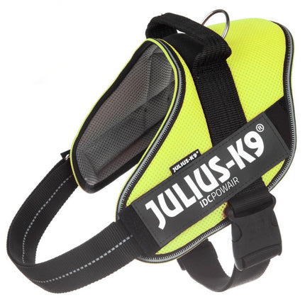 Julius K9 IDC Powair Harness Neon - lightweight and breathable dog harness, neon yellow