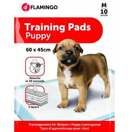 Flamingo Training Pads M (60x45cm) - dog training pads, 5-layer - pack of 10