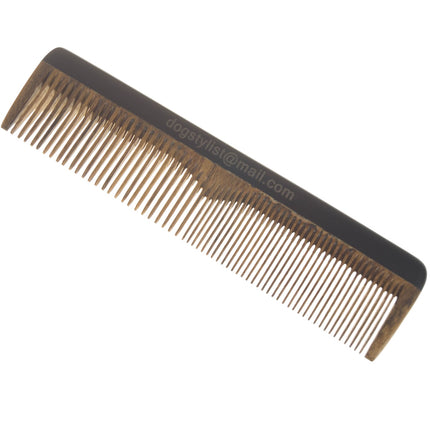 P&W Dog Stylist Comb - fragrant, anti-static sandalwood comb with a mixed tooth spacing of 50/50