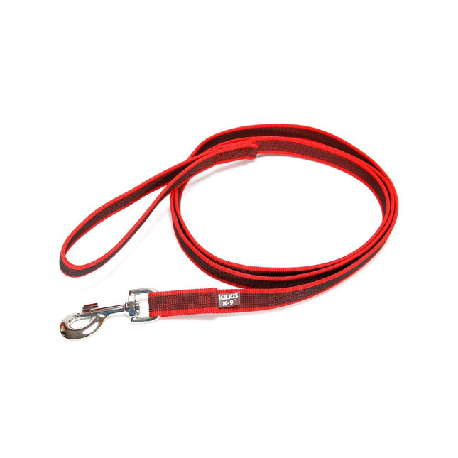 Julius K9 Color & Gray Supergrip Leash With Handle Red - training leash with handle, red, non-slip