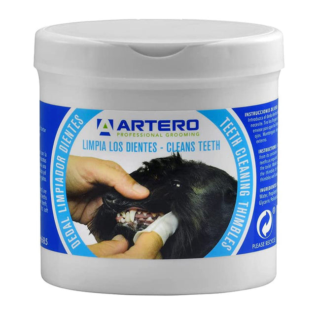 Artero Teeth Cleaning Wipes 50 pcs - wipes for cleaning teeth for dogs and cats