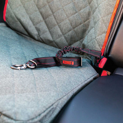 KONG Travel Deluxe Swivel Tether - padded safety belt for cars, for dogs