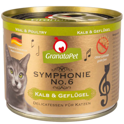 GranataPet Symphonie - high-meat cat food, veal and poultry