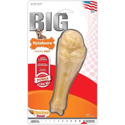 Nylabone Extreme Turkey Leg - strong chew toy for large dogs, with a chicken flavor