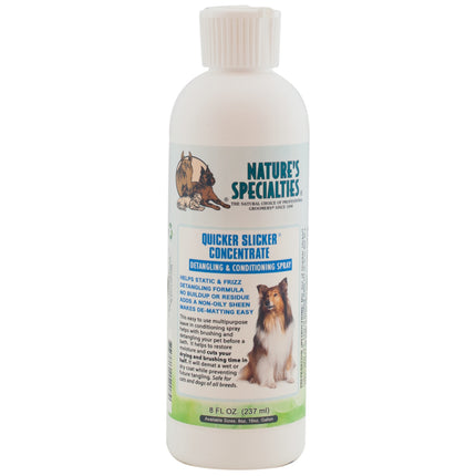 Nature's Specialties Quicker Slicker Concentrate - detangling conditioner for dogs and cats, 1:15 concentrate