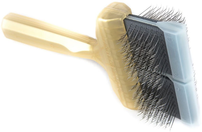 ActiVet Pro Brush Super Soft Coat Grabber - super soft, double-sided, flexible brush for long, silky hair - large 9cm