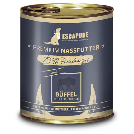 Escapure Buffalo Pot - wet dog food, buffalo, beef with vegetables