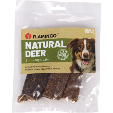 Flamingo Natural Deer - natural dog treats, deer strips