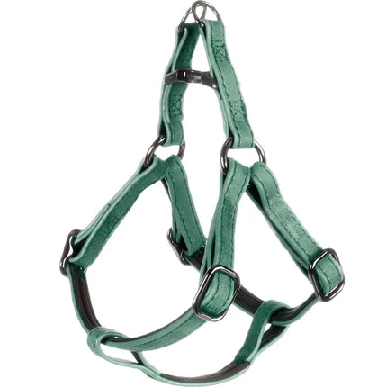 Flamingo Step&Go Deluxe Harness - step-in harness for dogs, made of eco-leather, with a neoprene lining