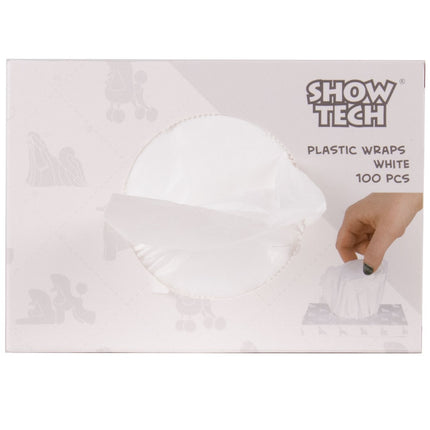 Show Tech Plastic Wraps 100 pcs - reusable foil curlers