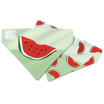 Max & Molly Reversible Bandana Watermelon - Double-sided Bandana for Dogs