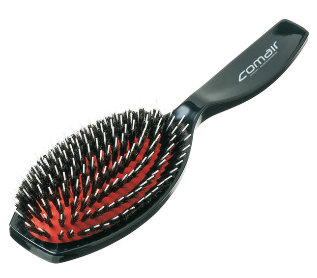 Comair Oval - large plastic brush with wild boar bristles and nylon