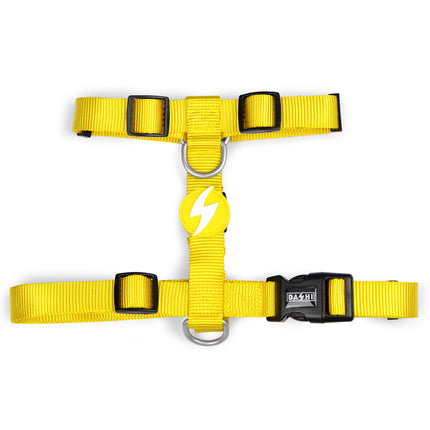 Dashi Solid Back Harness - adjustable guard harness for dogs, yellow