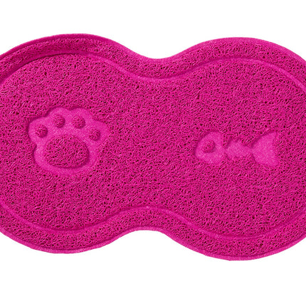 Blovi Non-Slip Pet Bowl Mat - Anti-Slip Mat for Bowls - Pink