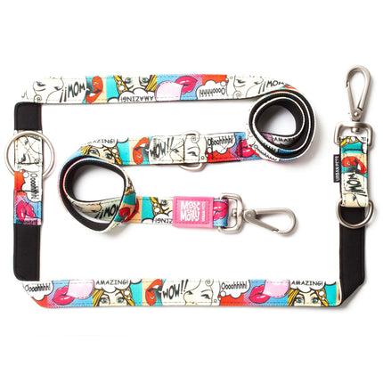 Max & Molly Multi-Leash Missy Pop - Adjustable Dog Leash, Interesting Pattern, 200cm