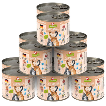 GranataPet DeliCatessen Veal Pur - grain-free wet food for cats, veal