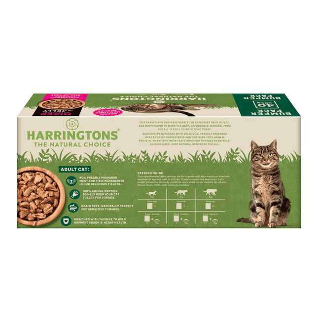 Harringtons Cat Mixed Selection in Jelly - grain-free wet food for cats, fillets in jelly - PROMOTION due to best before date