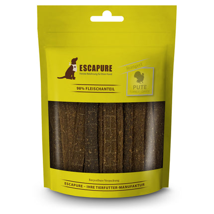 Escapure Stangerl Turkey Strips - natural dog treats, meat strips made from turkey