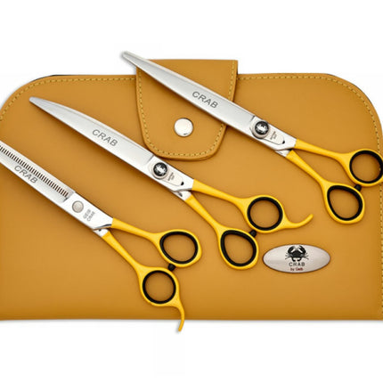 Geib Crab Scissors Set Level 1 - set of professional scissors and thinning shears made from Japanese stainless steel, 3 pieces