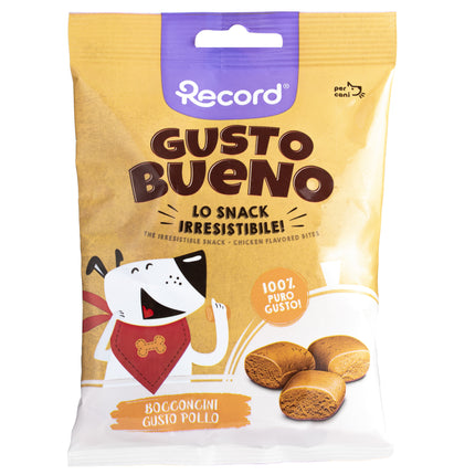 Record Gusto Bueno Chicken Flavored Bites - dog treats, chicken-flavored bites