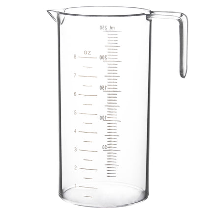 Comair Measuring Cup - small, transparent measuring cup with scale and handle