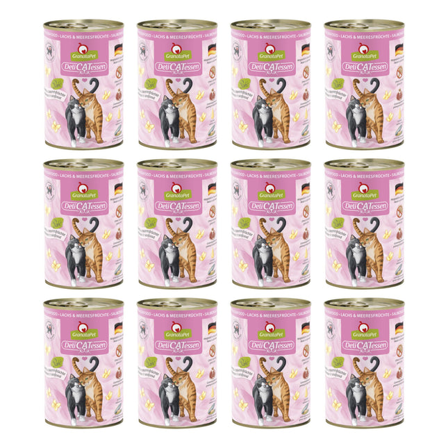 GranataPet DeliCatessen & Seafood - grain-free wet cat food, salmon and seafood