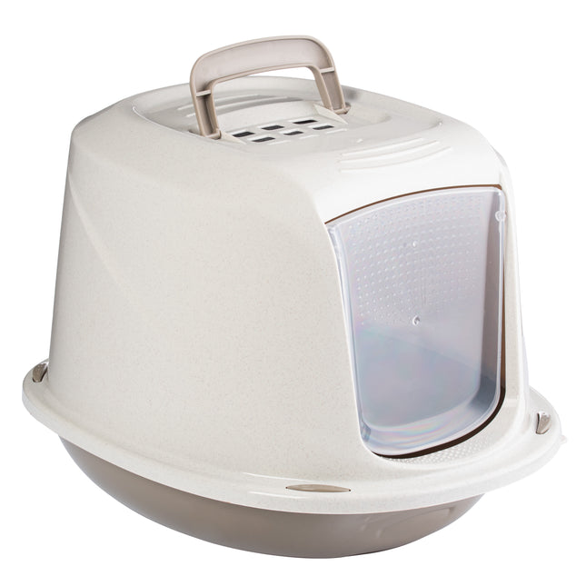 Record Galaxy Cat Litter Box - enclosed cat litter box, oval shape, with filter