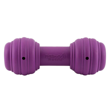 PetSafe Busy Buddy Chuckle - treat-dispensing chew toy for dogs, in the shape of a dumbbell