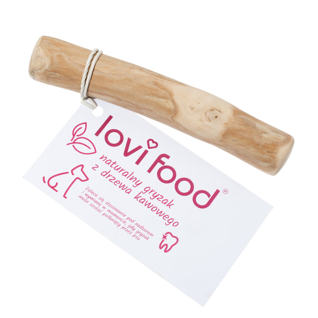 Lovi Food organic coffee wood chew toy for dogs