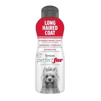 Tropiclean Perfect Fur Long Haired Coat Shampoo - shampoo for dogs with long fur