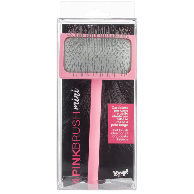 Yuup! Professional Pink Mini Brush - professional poodle brush, pink