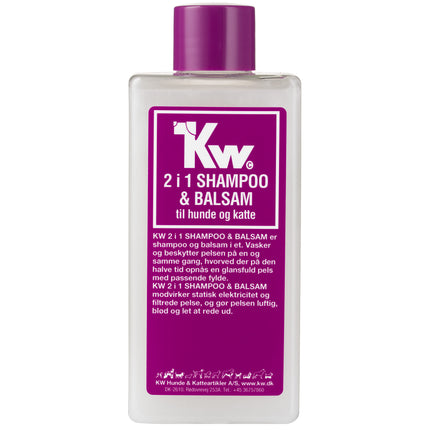 KW 2in1 Shampoo and Conditioner - shampoo with conditioner for dogs and cats, concentrate 1:3