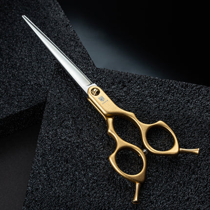 Jargem Asian Style Light Straight Scissors - very lightweight, straight scissors for Korean-style grooming.