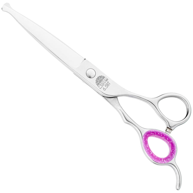 Kenchii Love Straight Safety Scissors - safe grooming scissors with an ergonomic handle, straight