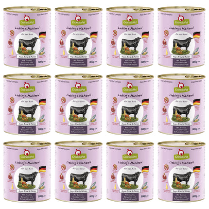 GranataPet Angus Beef & Pumpkin - single protein grain-free wet food for dogs, beef and pumpkin