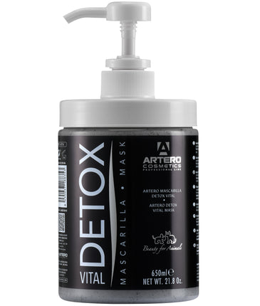 Artero Detox Vital Mask - cleansing mask with activated charcoal, for dogs and cats