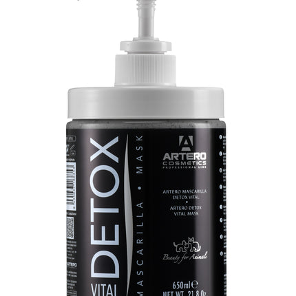 Artero Detox Vital Mask - cleansing mask with activated charcoal, for dogs and cats