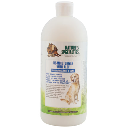 Nature's Specialties Re-Moisturizer - Moisturizing and Regenerating Conditioner for Dogs and Cats, Concentrate