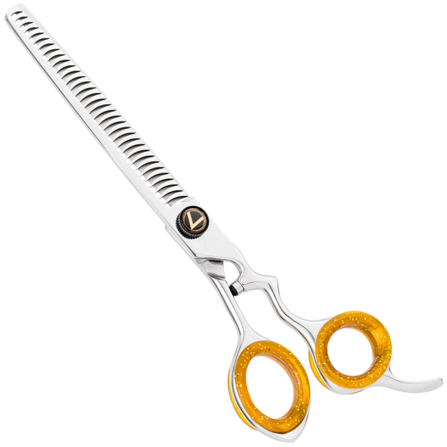 P&W Alien Hand Made Chunker - professional single-sided thinning shears with micro-grinding, 34 teeth