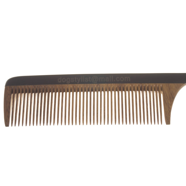 P&W Dog Stylist Comb - scented comb with a sandalwood spike, anti-static