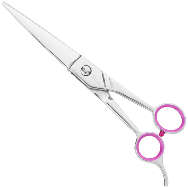 Geib Gator Straight Scissors, straight grooming scissors made of Japanese stainless steel with micro-serration.