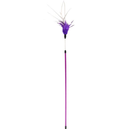 Flamingo Cat Stick Rumba - cat toy on a stick, with feathers on a flexible tip