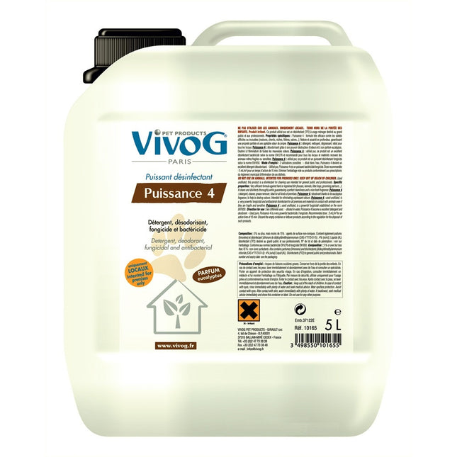 Vivog Power 4 - disinfectant for cages and litter boxes, eucalyptus scent