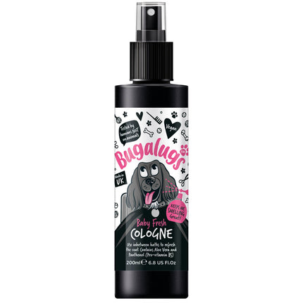 Bugalugs Baby Fresh Cologne - scented refreshing spray for dogs with a powdery fragrance