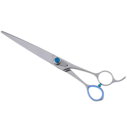 Geib Super Gator Straight Scissors - professional grooming scissors with micro-serration and ergonomic handle, made of triple-hardened stainless steel.